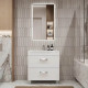 Тумба с раковиной напольная Velvex Orlando tn.ORL.CLA.80.2Y белый матовый, 80 см
