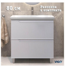 Тумба с раковиной напольная VIGO Neo 329-com, 80 см