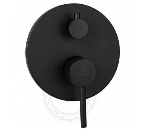 Душевая система встраиваемая FILARETE Roun FL1020BL, черный
