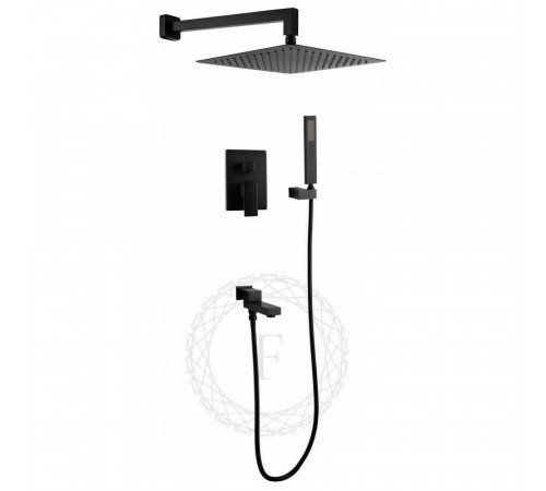 Душевая система встраиваемая FILARETE Fing FL1040BL, черный
