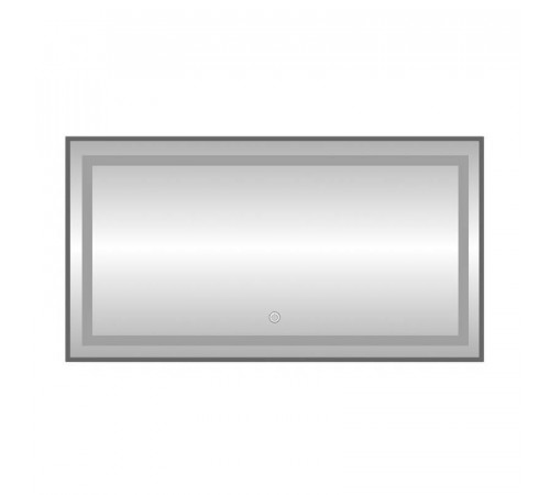 Зеркало с подсветкой LED Fixsen FX-2100F прямоугольное 100х80 см, графит