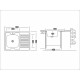 Кухонная мойка UKINOX ECO ECO 800.600 R, 60*80
