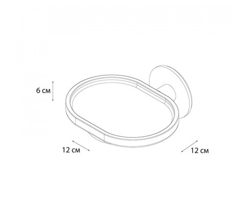 Мыльница FIXSEN ROUND FX-92108, хром