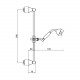 Душевой гарнитур Webert Shower Set AC0384065, бронза