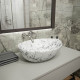 Раковина чаша Maretti EN13NS87-740MR, белый мрамор