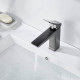 Смеситель для раковины Shevanik S4401T, оружейная сталь