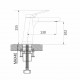 Смеситель для раковины Shevanik S8301, хром