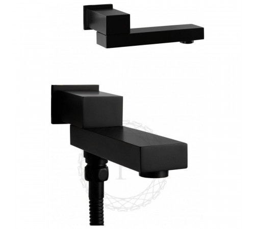 Душевая система встраиваемая FILARETE Fing FL1042BL, черный
