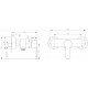 Смеситель для душа Bravat Stream F93783C-01A, хром