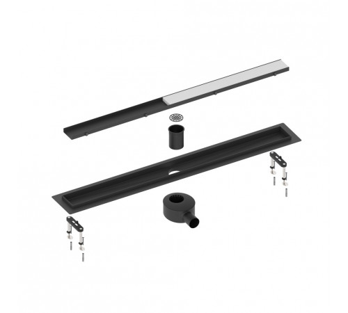 Душевой лоток (двухсторонняя решетка) TIMO Drain System DS230206/03, черный