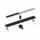Душевой лоток (двухсторонняя решетка) TIMO Drain System DS230206/03, черный