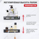 Полка для ванной комнаты Raglo R340.02.06, черный
