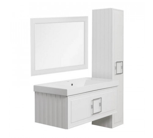 Зеркало с подсветкой La Fenice Cubo Bianca 80х60, белое
