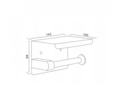 Держатель для туалетной бумаги Maretti PB51P11, черный