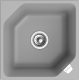 RIVELATO Мойка LOCUS 50  1-чаш 500*500 grigio metallizzato арт.