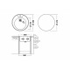 Кухонная мойка UKINOX Фаворит FAL490 -GT8K 0C, 49*49