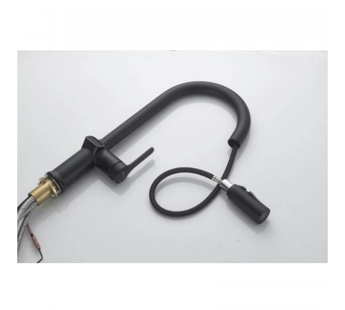 Смеситель для кухни с индикатором температуры Knotlor KN-100/BL, черный