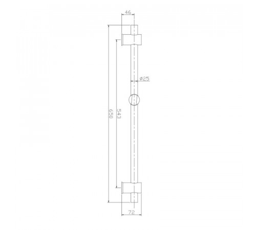 Душевая штанга Haiba HB8011, сталь