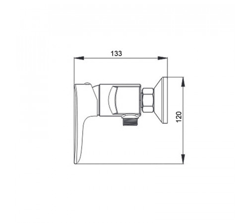 Смеситель для душа Raiber Nova R2501
