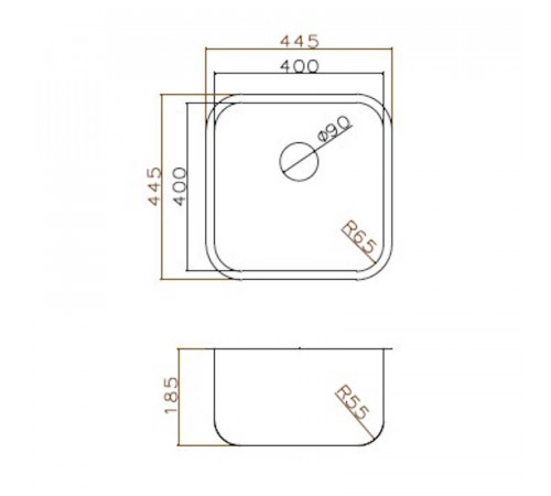 Кухонная мойка Grandex Aqua Select 2003331, золото