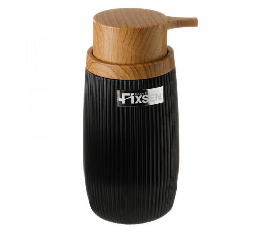 Дозатор жидкого мыла FIXSEN BLACK BOOM FX-411-1, черный/коричневый