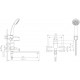 Смеситель для ванны Bravat Riffle F672106C-LB, хром