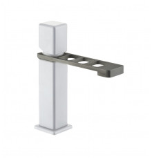 Смеситель для раковины Webert ONE-X OX830102741, белый/сталь