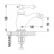 Смеситель для биде Rose R0107Q, бронза