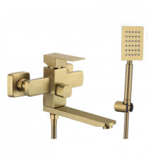 Смеситель для ванны Fmark FS8104C, матовое золото