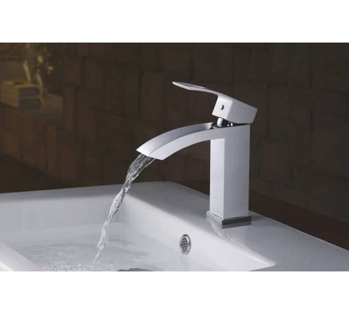 Смеситель для раковины Rose R15F R1501F, белый/хром