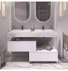 Тумба подвесная без столешницы Velvex Unit tp.UNI.80.1Y белый матовый, 80 см