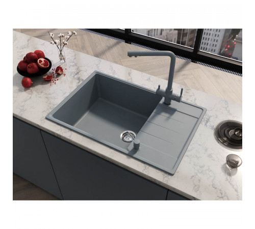 Кухонная мойка Grandex Aqua Topline 600212, серый