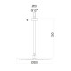 Верхний душ с кронштейном Fiore 30CR8644, хром
