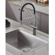 Смеситель для кухни с подключением фильтра для воды Rose R458T, оружейная сталь