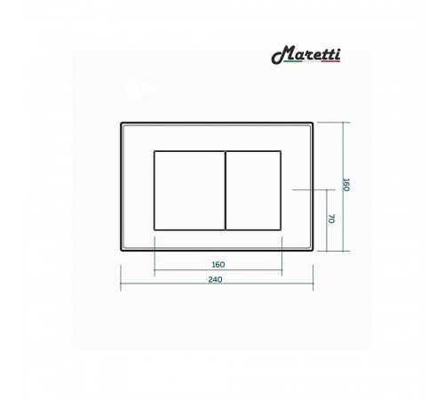 Комплект Maretti 3 в 1: унитаз UM10PBM51-560, инсталляция AC11P5211, кнопка AC12SF-560