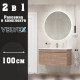 Тумба с раковиной подвесная Velvex Pulsus tp.PUL.PUL.100.1Y дуб сонома, 100 см
