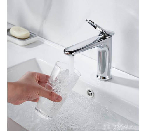 Смеситель для раковины Shevanik S4701, хром
