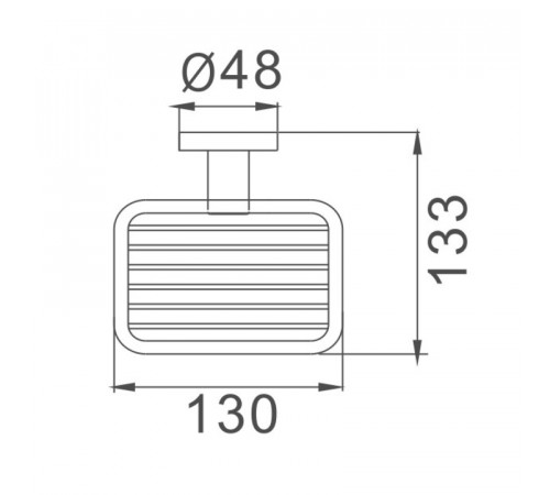 Мыльница Haiba HB8702-1, черный