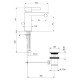 Смеситель для биде Webert DoReMi DR840102345, никель