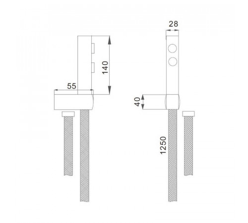 Гигиенический набор D-Lin D61039-A, черный