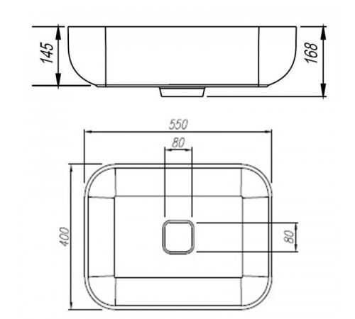 Раковина Florentina Наоми 55 см 10.330.00550.001, белая