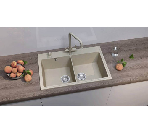 Кухонная мойка Ulgran Quartz Ruma 780-02, лен