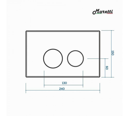 Комплект Maretti 3 в 1: унитаз EA10PBM73-844, инсталляция AC11P5211, кнопка AC12UM-015