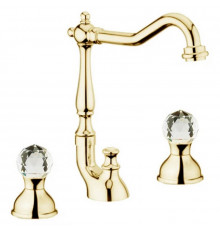Смеситель для раковины Webert Karenina KA750202010, золото