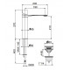 Смеситель для раковины Webert ONE-B NB830402015, хром/сталь