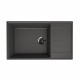 Кухонная мойка Ulgran Quartz Prima 860-09, мокрый асфальт