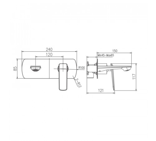 Смеситель для раковины Haiba HB80548-8, белый
