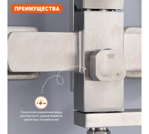 Душевая система Prohanss P30.24.05, сатин