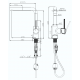 Rivelato Смеситель для кухни  Ledro Г-обр.с выдвижной лейкой D-35мм brina cromo арт.