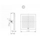 Верхний душ Bravat Built-in P7078C-RUS, хром
